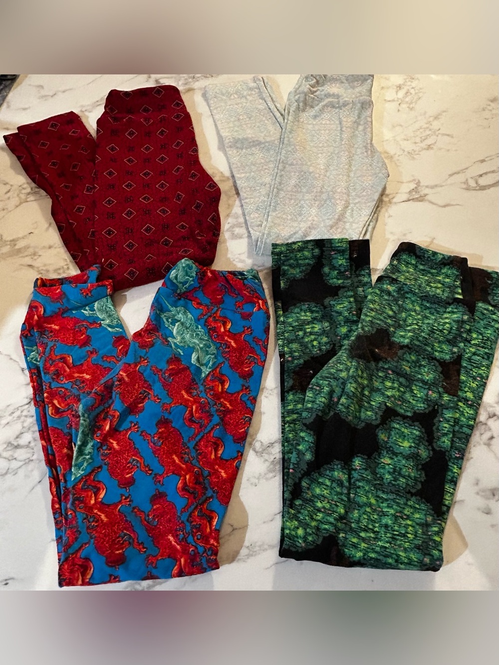 LuLaRoe Tween Printed Leggings Set - 4 pairs